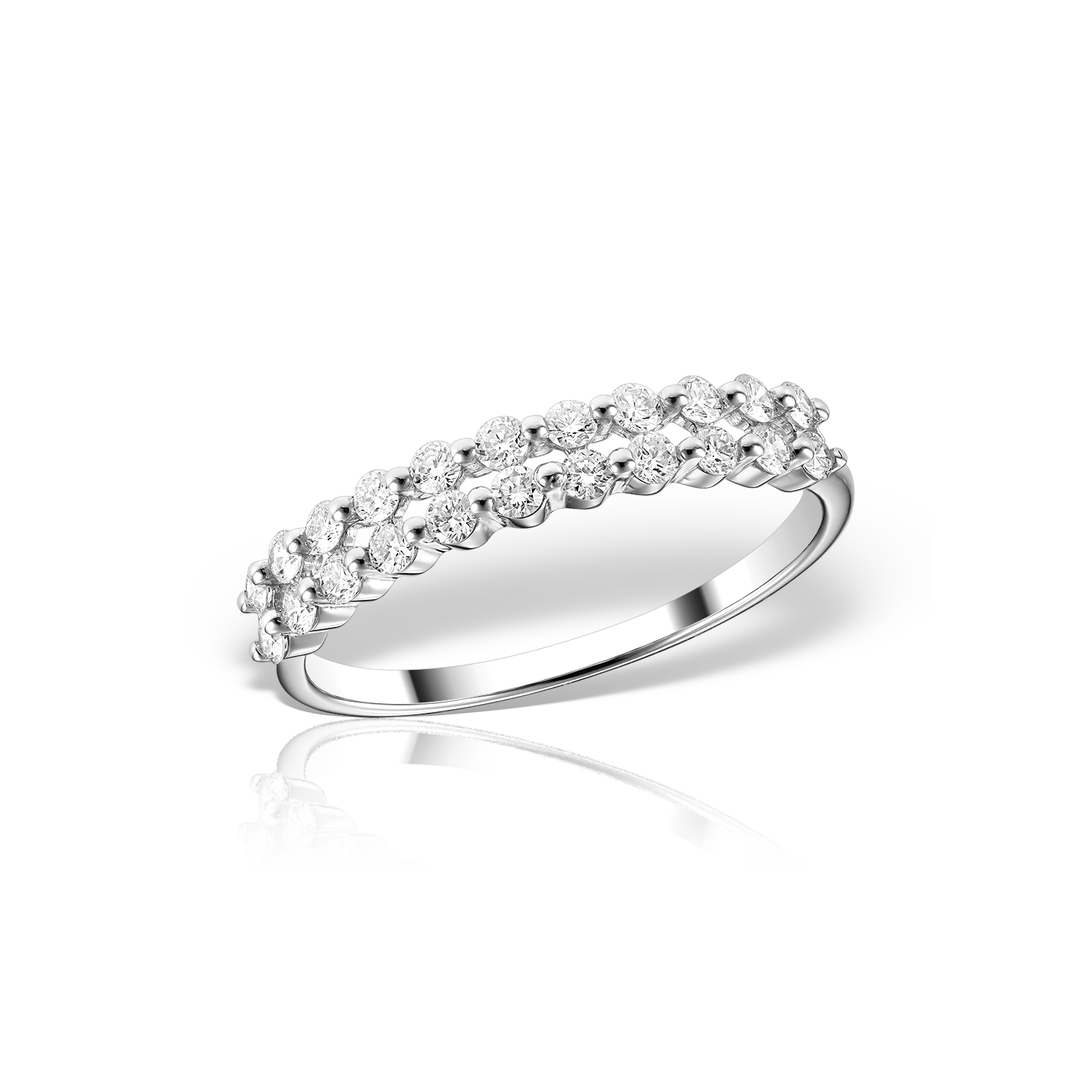 Inel cu Diamante 0.40 CT, Aur Alb 18K Inel cu Diamante 0.40 CT, Aur Alb 18K Inel cu Diamante 0.40 CT, Aur Alb 18K