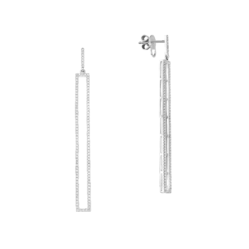 Cercei cu Diamante Naturale 0.45 CT si Aur 18K