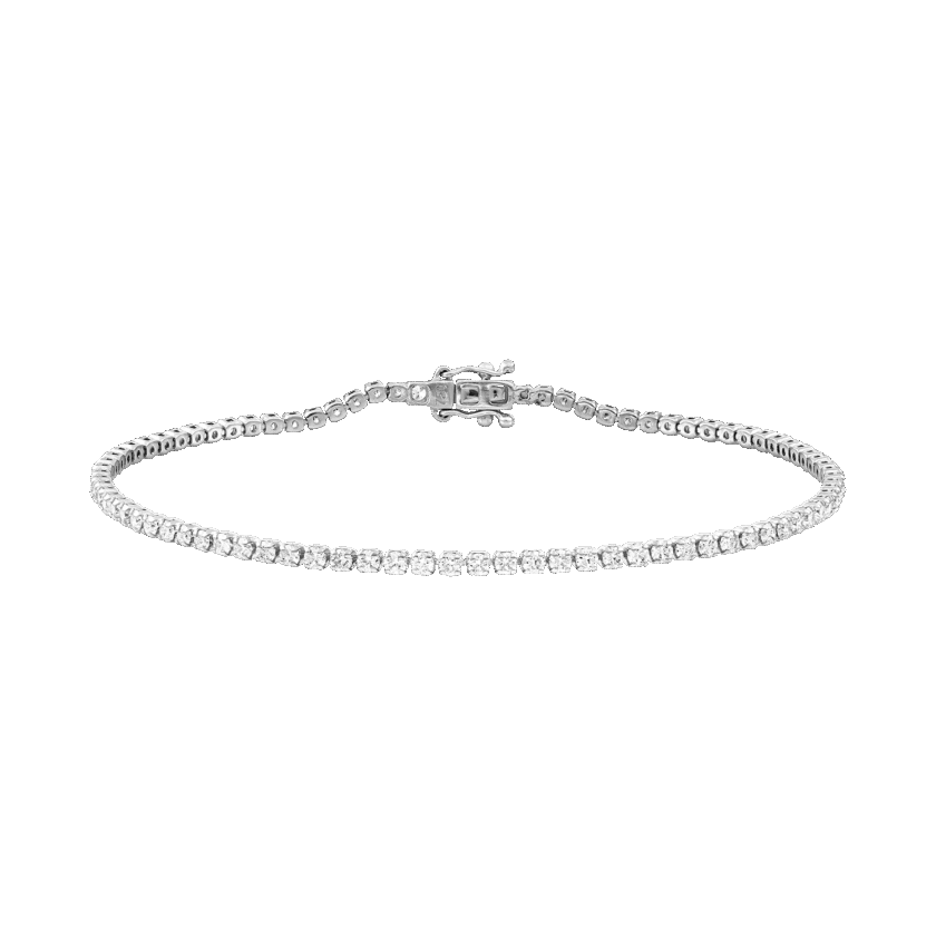 Bratara Tennis cu Diamante 1.51 CT, Aur Alb 18K