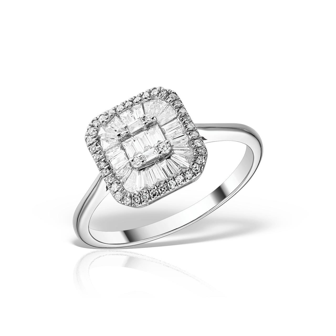 Inel cu Diamante Naturale 0.30 CT, Aur Alb 18K Inel cu Diamante Naturale 0.30 CT, Aur Alb 18K Inel cu Diamante Naturale 0.30 CT, Aur Alb 18K