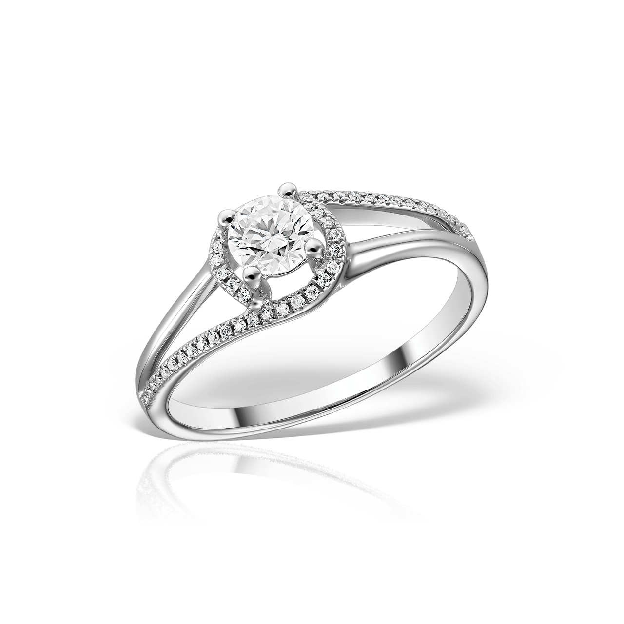 Inel de Logodna Solitaire cu 1 Diamant 0.34 CT si 48 Diamante 0.07 CT Inel de Logodna Solitaire cu 1 Diamant 0.34 CT si 48 Diamante 0.07 CT Inel de Logodna Solitaire cu 1 Diamant 0.34 CT si 48 Diamante 0.07 CT