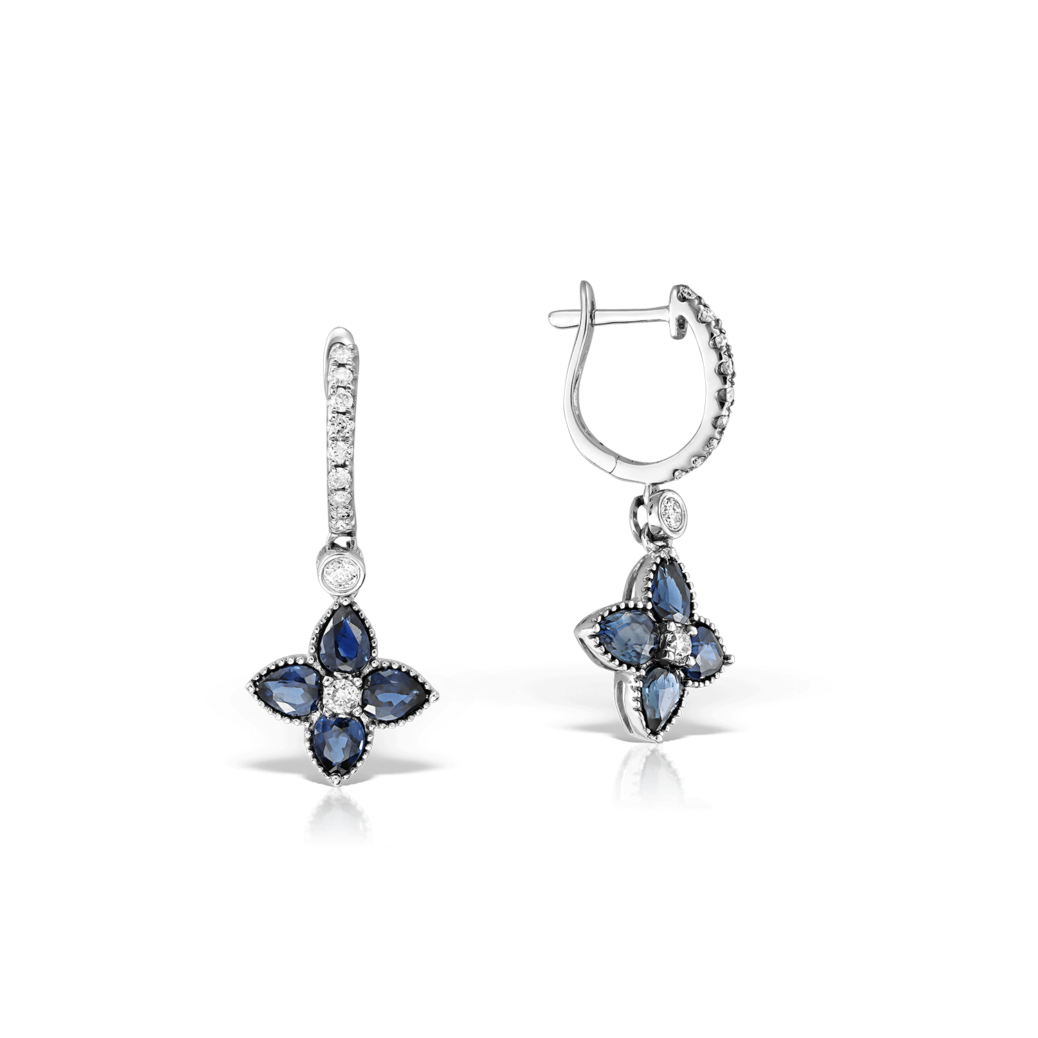 Cercei cu Safir 1.58 CT si Diamante 0.26 CT, Aur Alb 18K Cercei cu Safir 1.58 CT si Diamante 0.26 CT, Aur Alb 18K Cercei cu Safir 1.58 CT si Diamante 0.26 CT, Aur Alb 18K