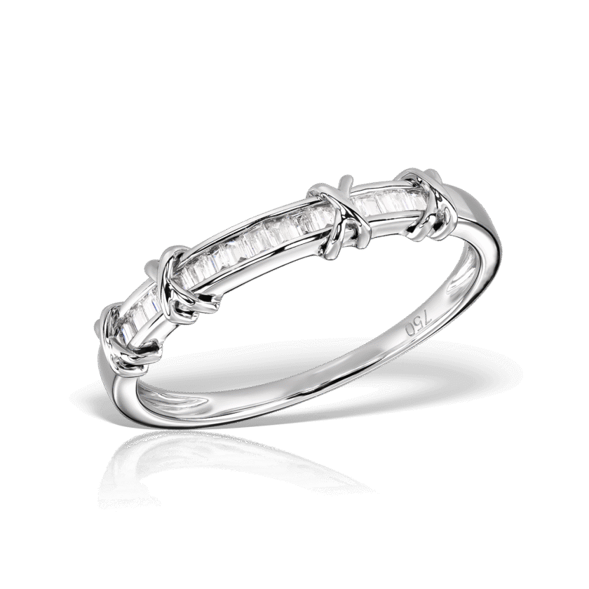 Inel din Aur 18K cu Diamante Bagheta 0.13 CT
