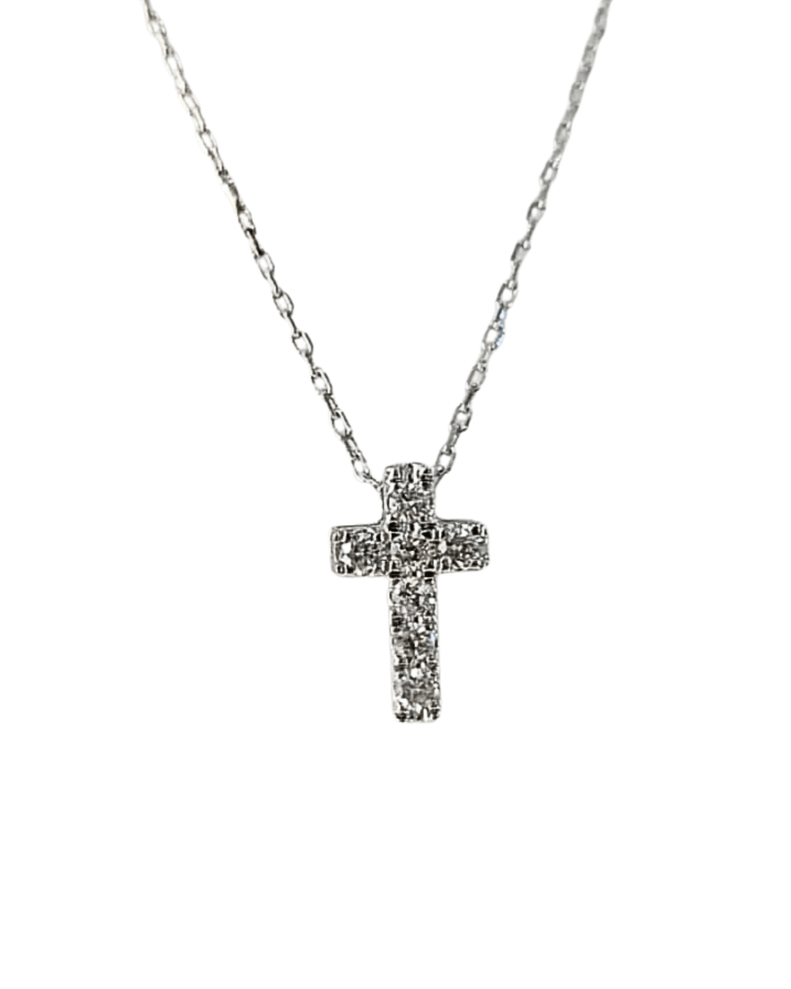 Lănțișor și Cruciuliță din Aur cu Diamante Naturale 0.10 CT Lănțișor și Cruciuliță din Aur cu Diamante Naturale 0.10 CT Lănțișor și Cruciuliță din Aur cu Diamante Naturale 0.10 CT